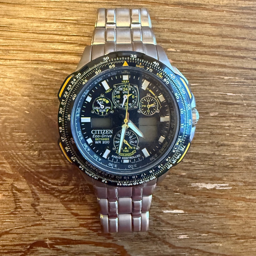 Citizen Skyhawk Blue-Angels edition watch with Stainless Steel Band